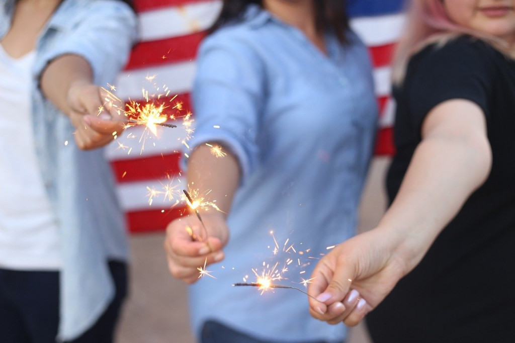 4th of july sparklers